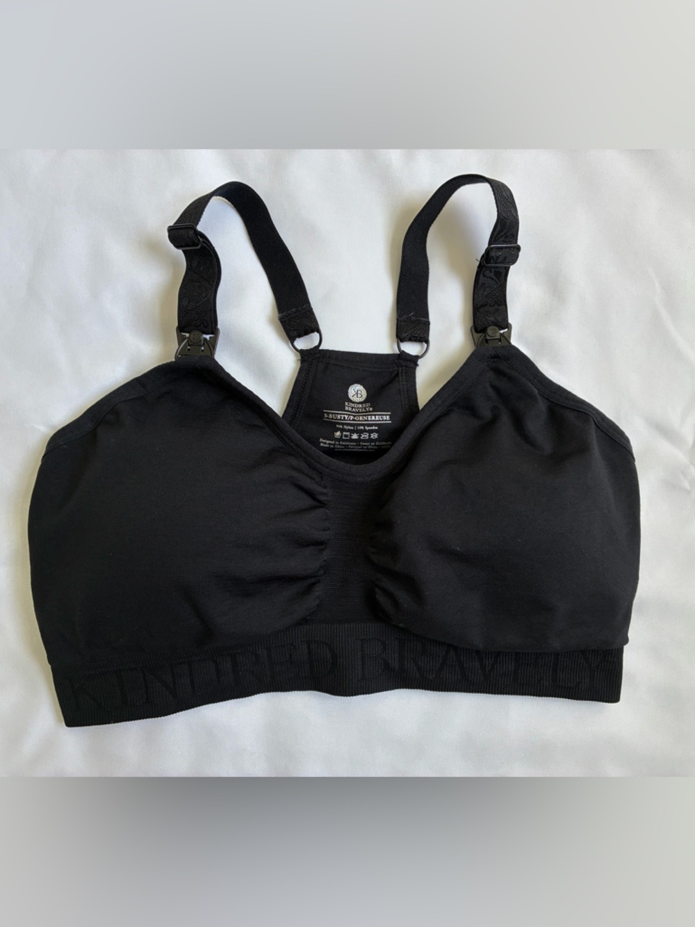 Kindred Bravely Black Nursing & Maternity Bralette size S busty